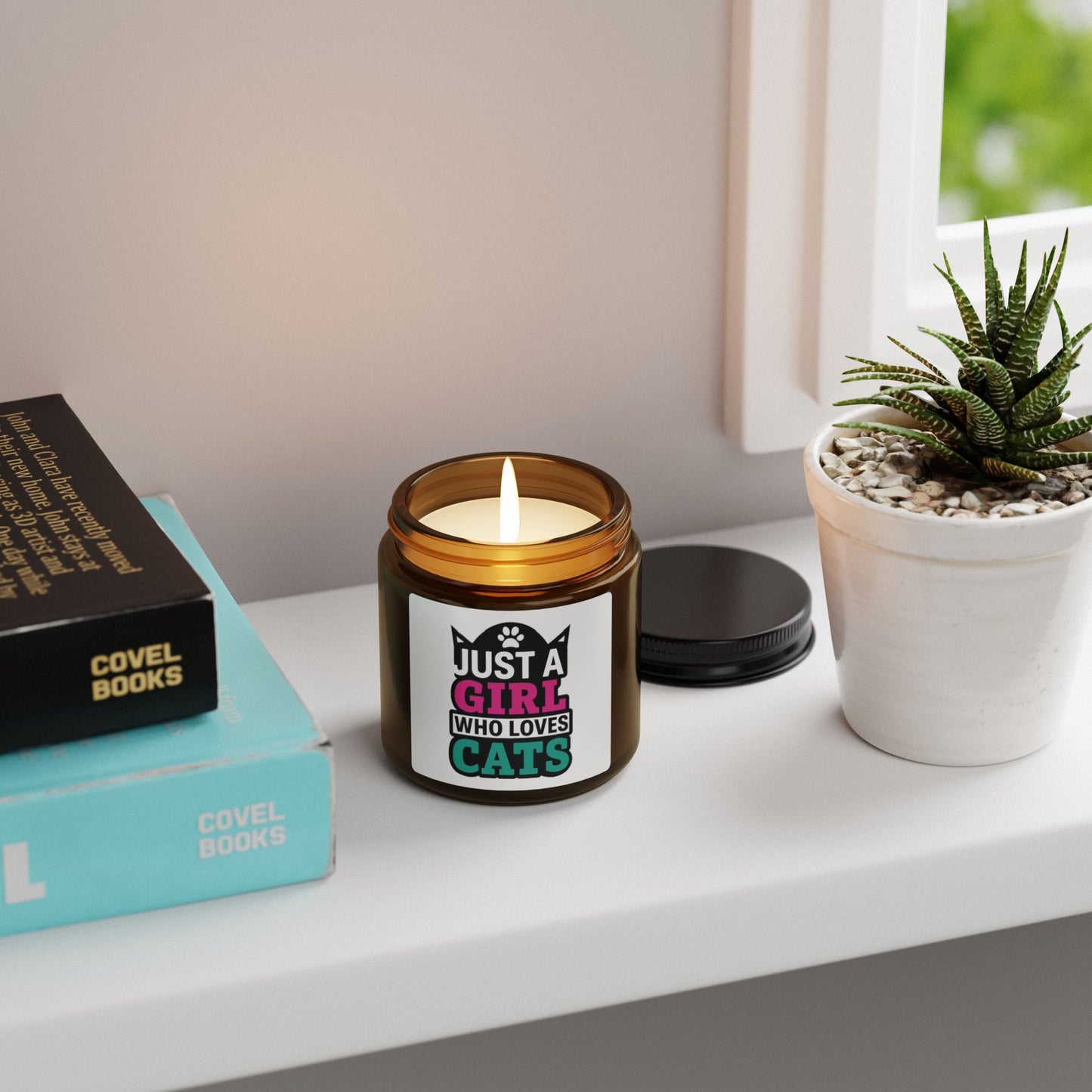 Cat Lover Scented Candle - Cozy Gift for Cat Enthusiasts, Home Decor, Relaxation, Birthday, Housewarming