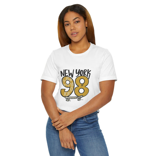 New York 98 Graphic T-Shirt, Casual Tee, Streetwear, Birthday Gift, Summer Outfit, Skate Style, Urban Fashion