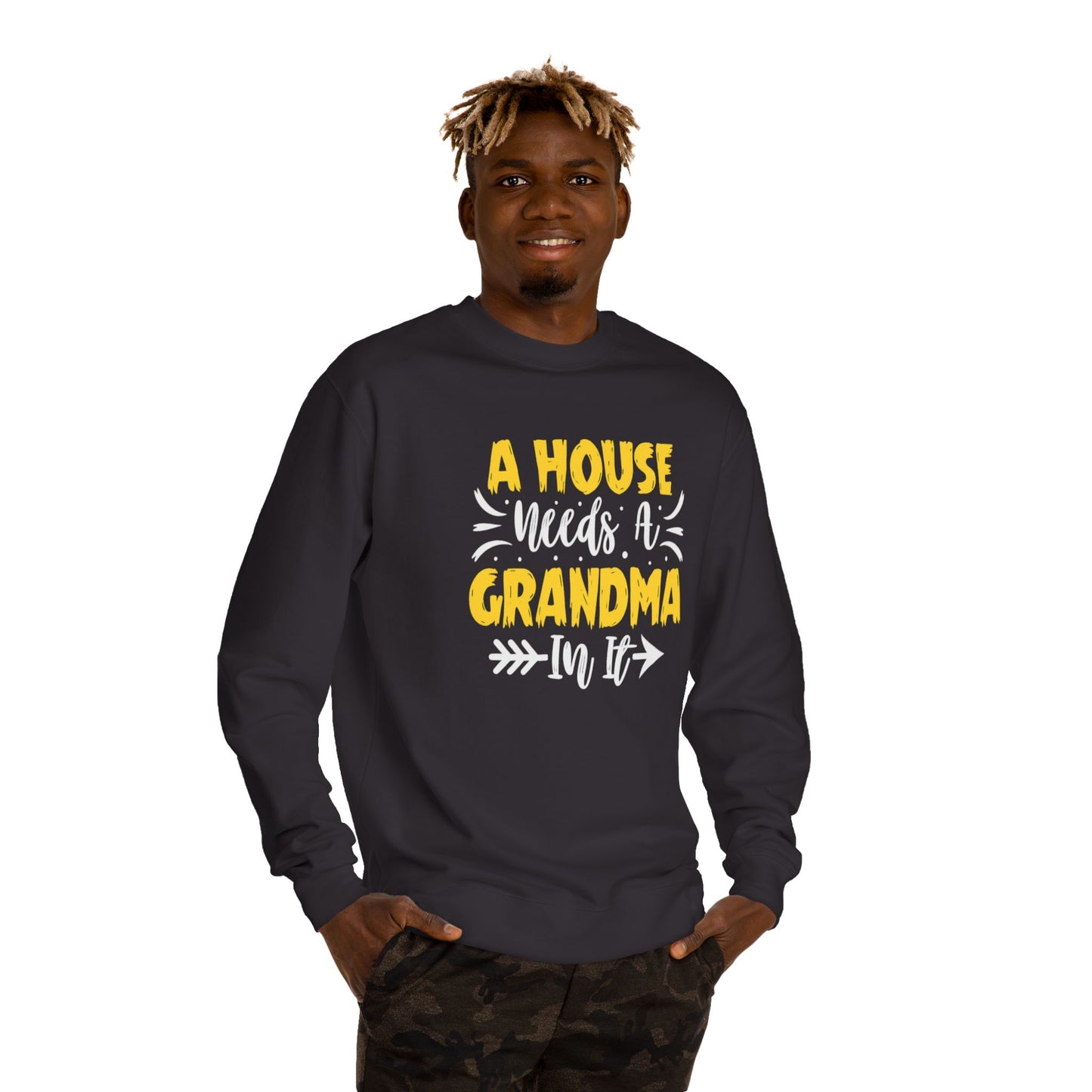 Grandma Love Unisex Crew Neck Sweatshirt, Gift for Grandma, Cozy Sweatshirt, Mother's Day Gift, Family Sweatshirt