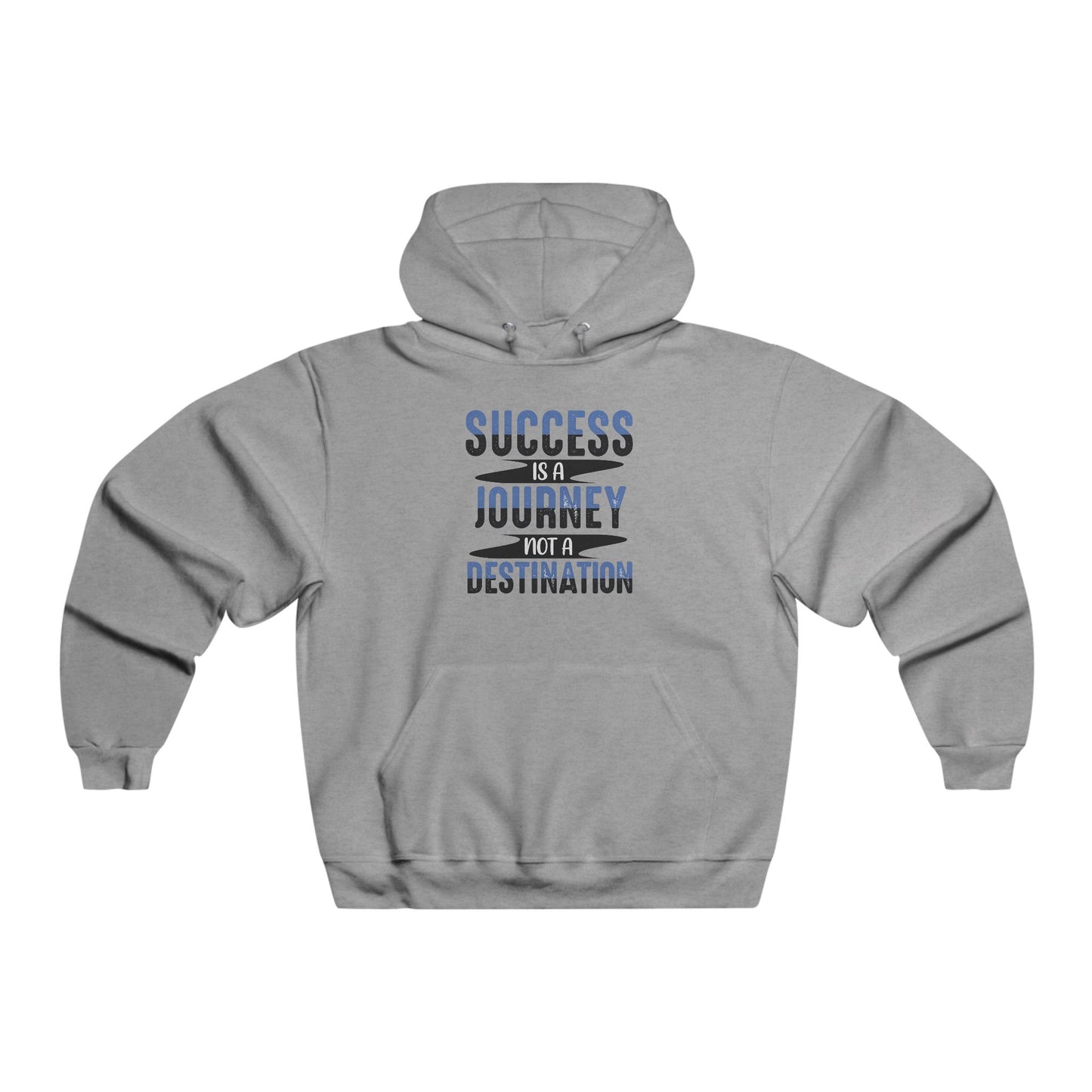 Success Journey Hooded Sweatshirt, Inspirational Gift, Motivational Apparel, Cozy Comfortable Hoodie, Perfect for Men