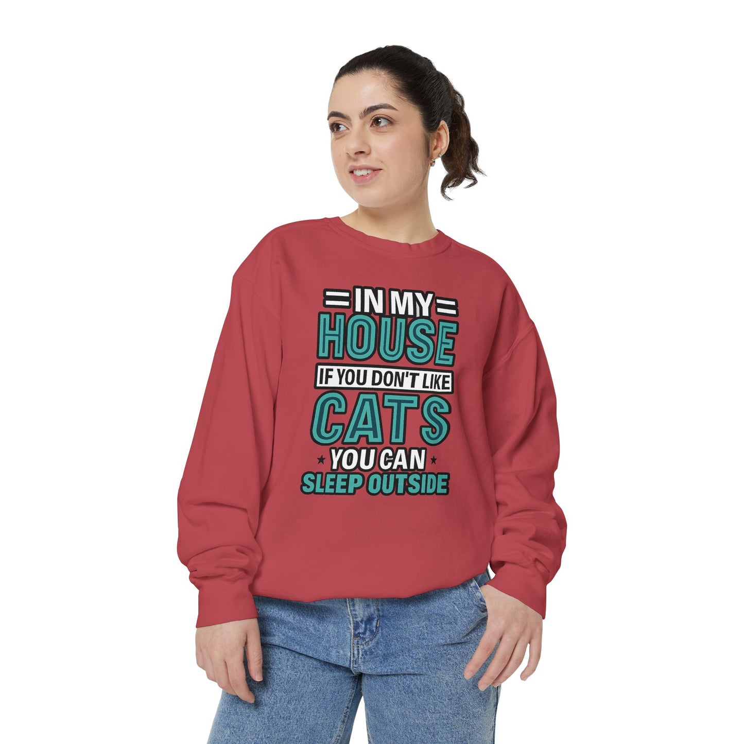 Funny Cat Lover Sweatshirt, Unisex Pullover for Pet Owners, Cozy Gift for Cat Lovers, Housewarming, Birthday, Casual Wear