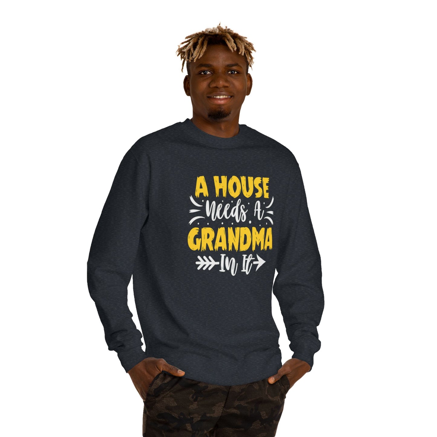 Grandma Love Unisex Crew Neck Sweatshirt, Gift for Grandma, Cozy Sweatshirt, Mother's Day Gift, Family Sweatshirt