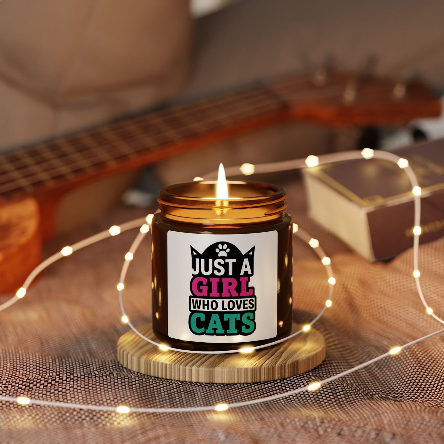 Cat Lover Scented Candle - Cozy Gift for Cat Enthusiasts, Home Decor, Relaxation, Birthday, Housewarming