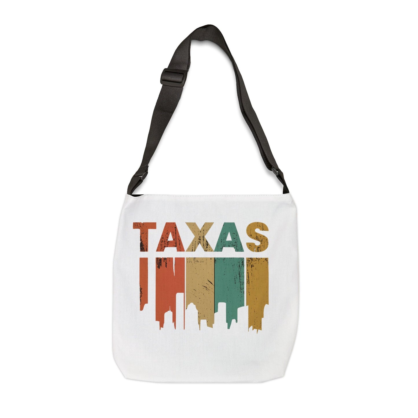 Texas Cityscape Adjustable Tote Bag - Stylish Travel Accessory, Everyday Bag, Perfect Gift for Texas Lovers, Eco-Friendly, Unique Design