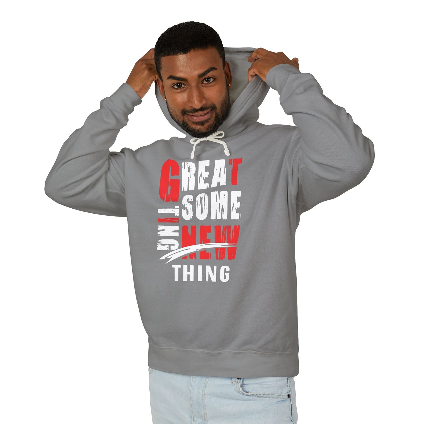 Stylish Unisex Hoodie - 'Great New Thing' Design, Casual Wear, Gift Idea, Streetwear, Trendy Fashion, Everyday Comfort