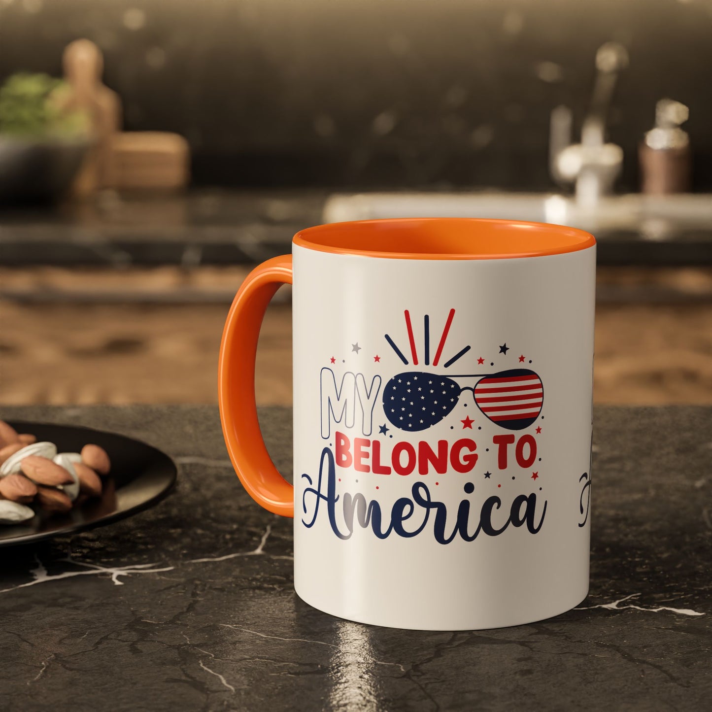 Patriotic Colorful Mugs for Independence Day, Perfect Gift for Americans, Fun Mug for Celebrations, Coffee Lovers, Stylish Drinkware