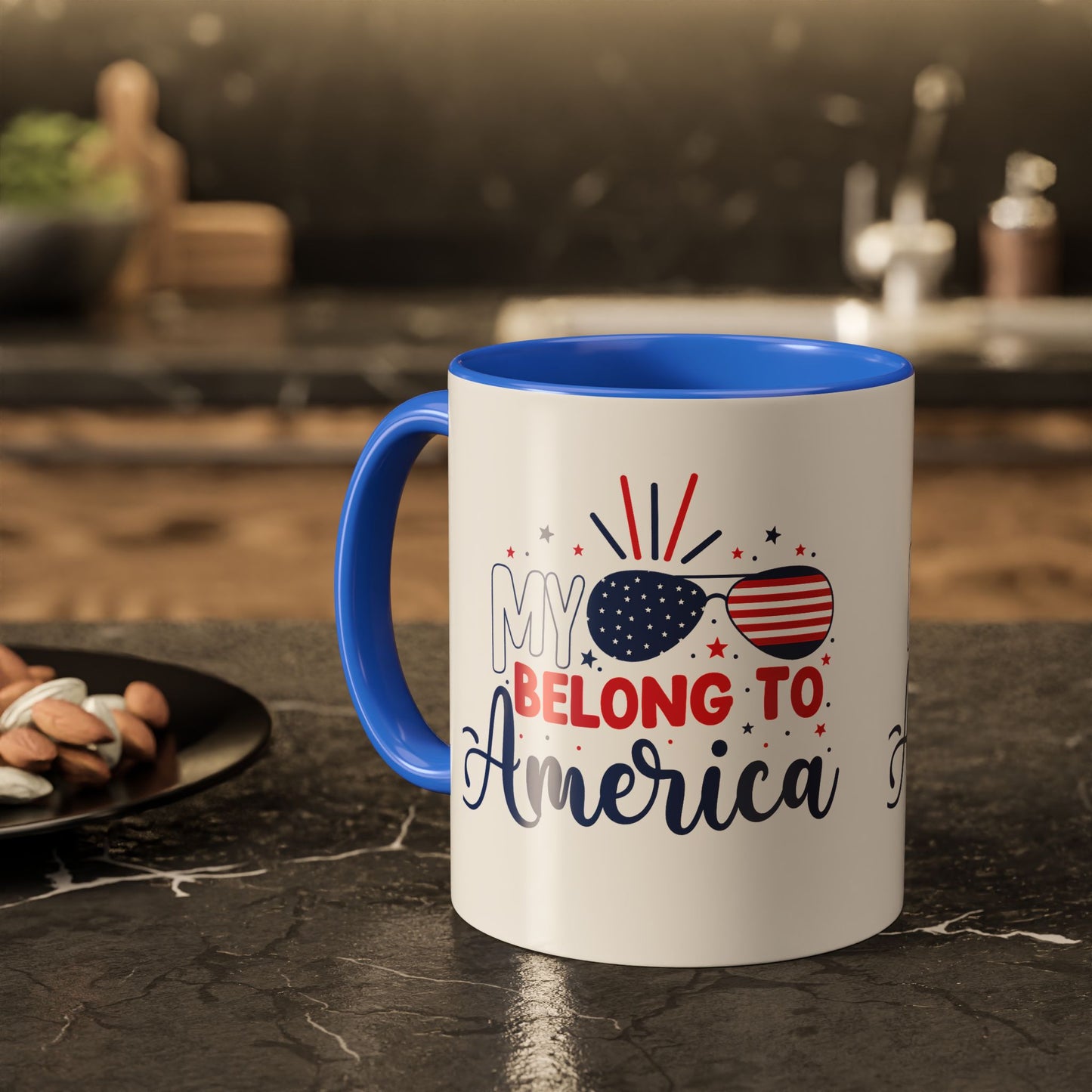 Patriotic Colorful Mugs for Independence Day, Perfect Gift for Americans, Fun Mug for Celebrations, Coffee Lovers, Stylish Drinkware