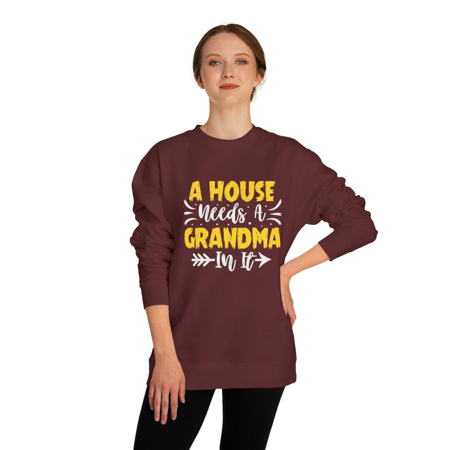 Grandma Love Unisex Crew Neck Sweatshirt, Gift for Grandma, Cozy Sweatshirt, Mother's Day Gift, Family Sweatshirt
