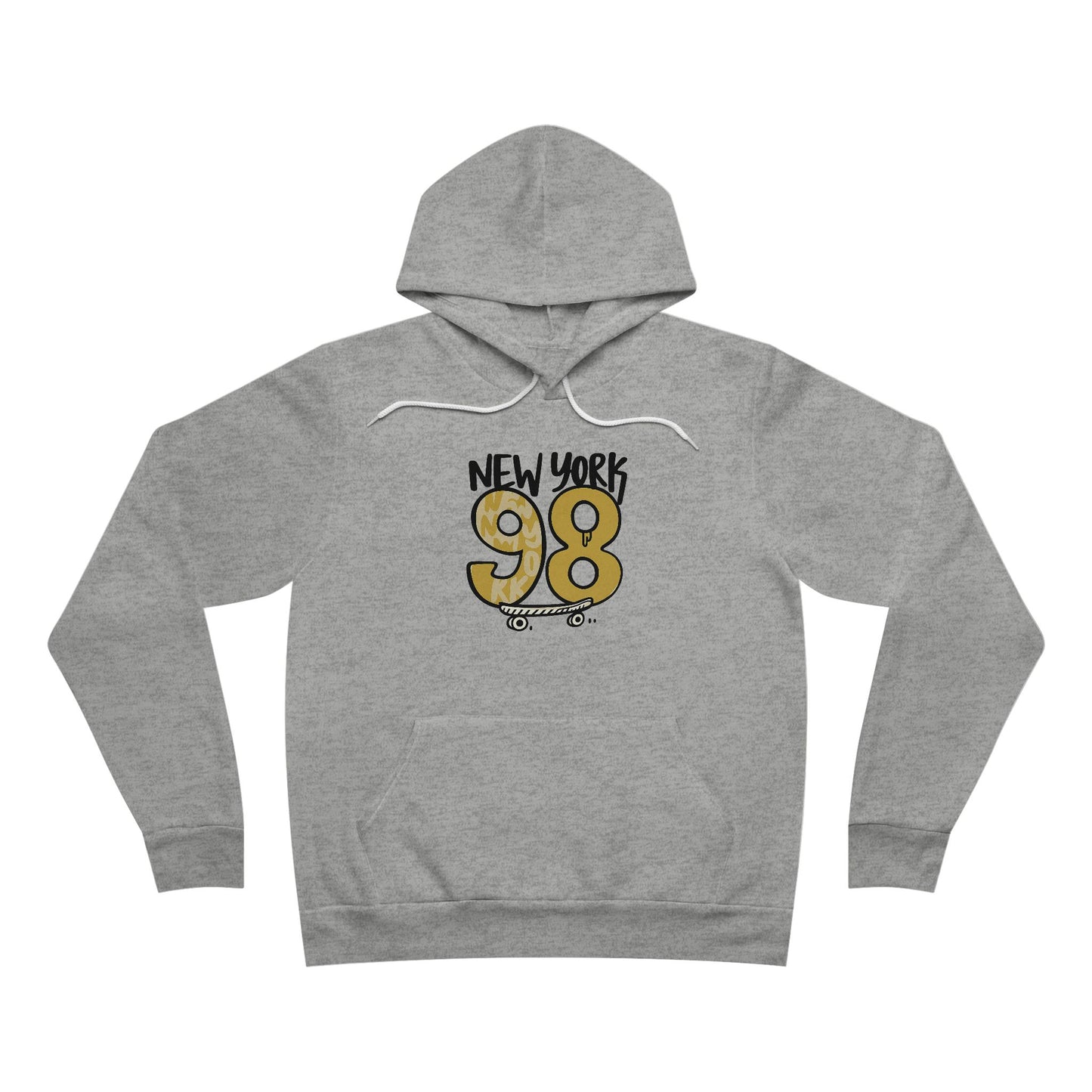 New York 98 Unisex Hoodie, Comfortable Streetwear, Gift for Travelers, Casual Outfit, Trendy Pullover, Perfect for Fall