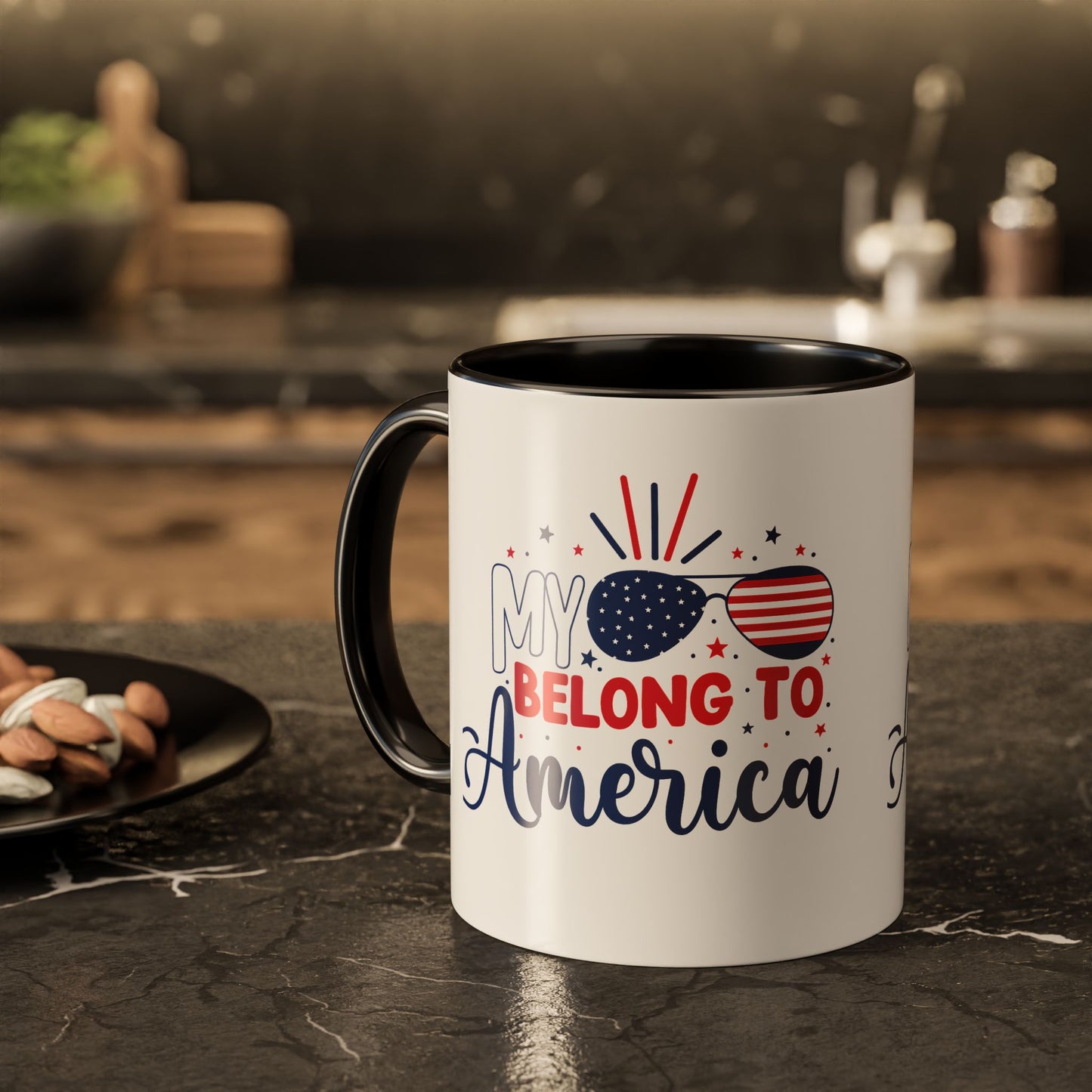Patriotic Colorful Mugs for Independence Day, Perfect Gift for Americans, Fun Mug for Celebrations, Coffee Lovers, Stylish Drinkware