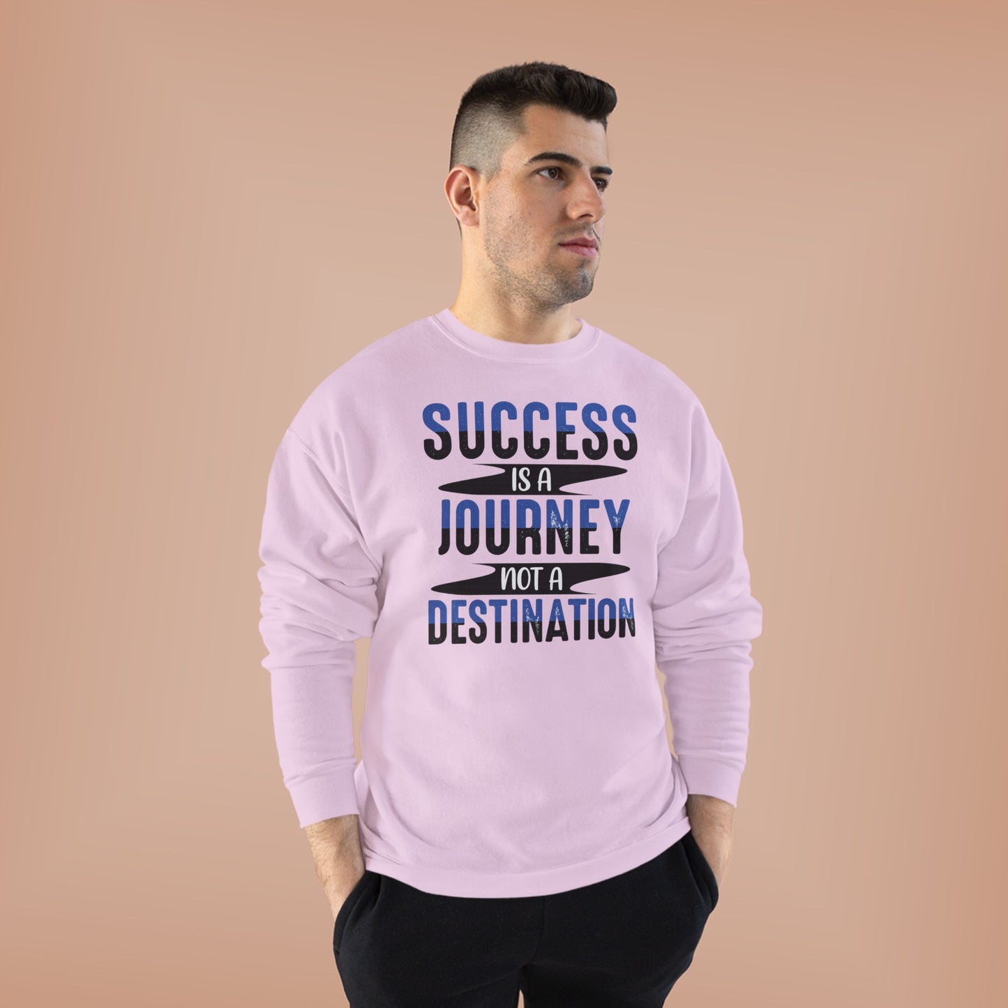 Success Journey Sweatshirt, Motivational Crewneck, Eco-Friendly Apparel, Gift for Graduates, Inspirational Clothing