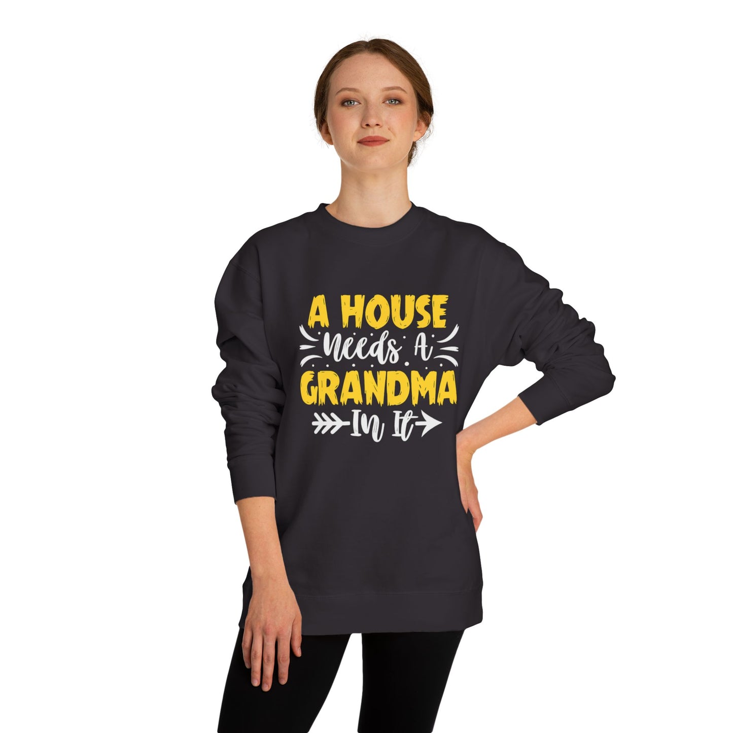 Grandma Love Unisex Crew Neck Sweatshirt, Gift for Grandma, Cozy Sweatshirt, Mother's Day Gift, Family Sweatshirt