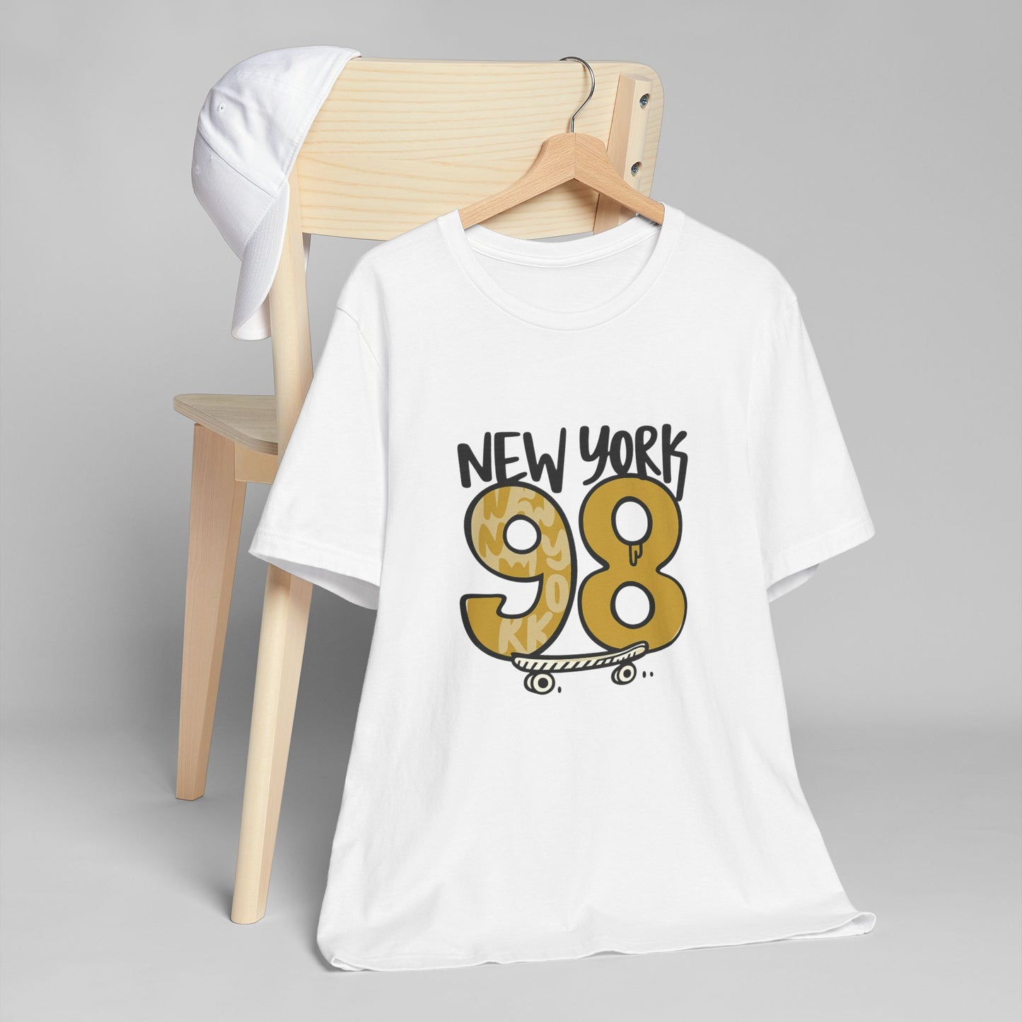 New York 98 Graphic T-Shirt, Casual Tee, Streetwear, Birthday Gift, Summer Outfit, Skate Style, Urban Fashion