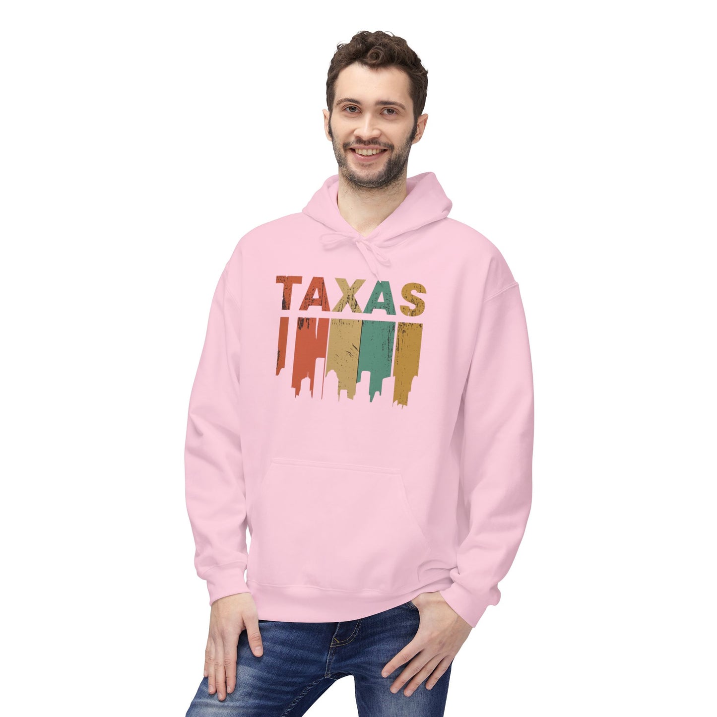 Texas Skyline Fleece Hoodie, Cozy Unisex Hoodie, Great for Road Trips, Ideal for Birthdays, Travel Gift, Southwest Apparel