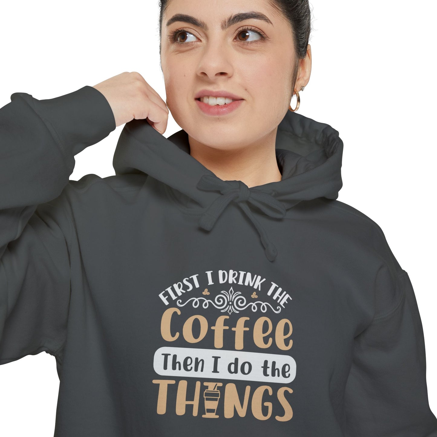 Coffee Motivational Hoodie, Funny Sweatshirt, Cozy Gift for Coffee Lovers, Unisex Apparel, Casual Wear, Perfect for Fall/Winter
