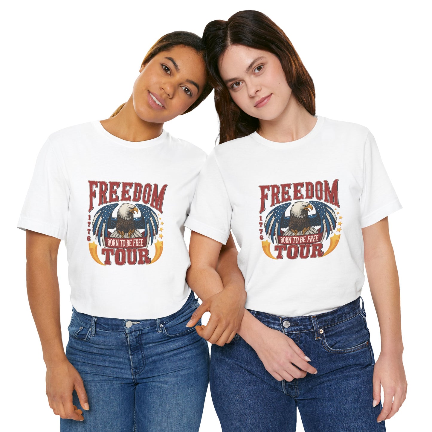Patriotic Freedom Tour Tee, Eagle Graphic Tee, Unisex T-Shirt, Independent Spirit Apparel, 4th of July Shirt, Summer Casual Wear