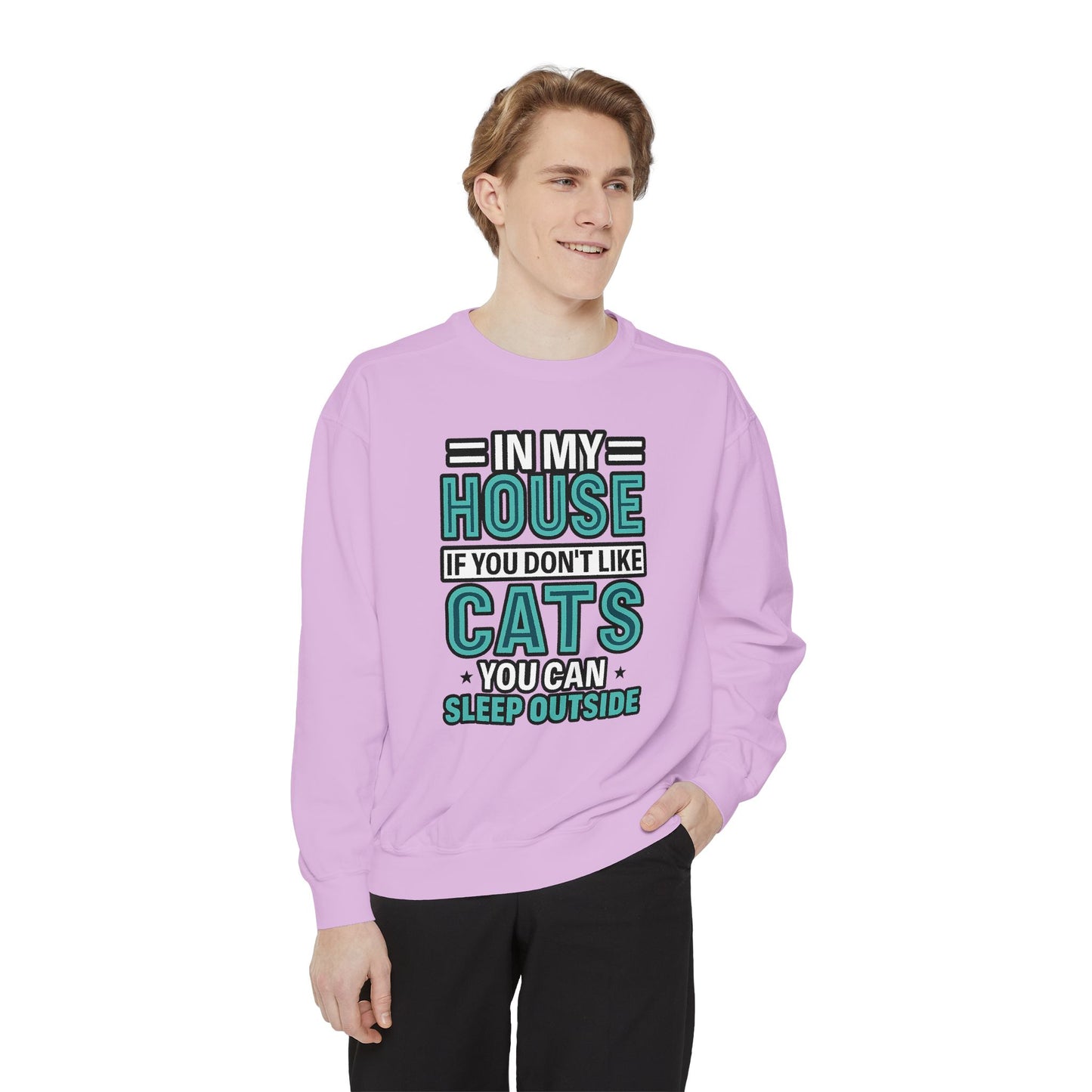Funny Cat Lover Sweatshirt, Unisex Pullover for Pet Owners, Cozy Gift for Cat Lovers, Housewarming, Birthday, Casual Wear