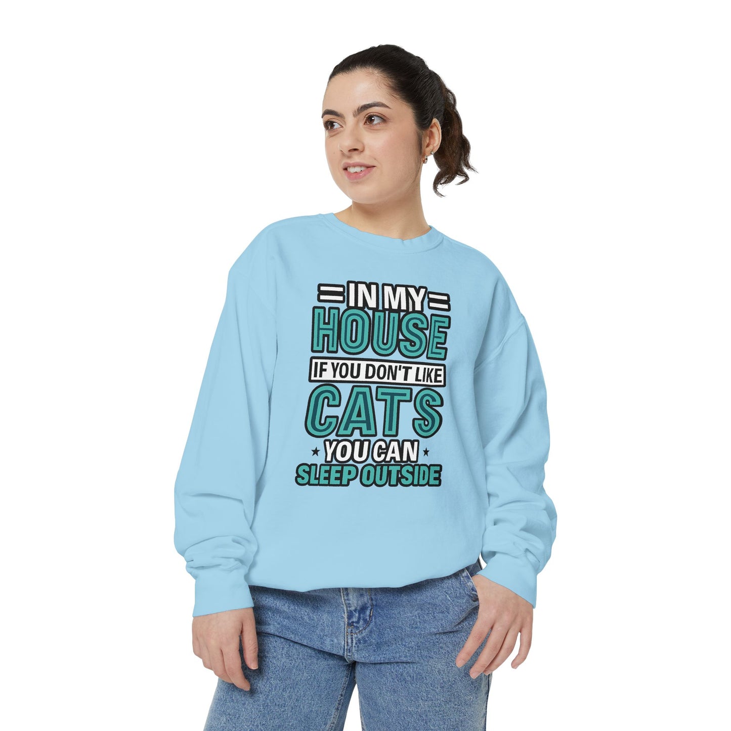 Funny Cat Lover Sweatshirt, Unisex Pullover for Pet Owners, Cozy Gift for Cat Lovers, Housewarming, Birthday, Casual Wear