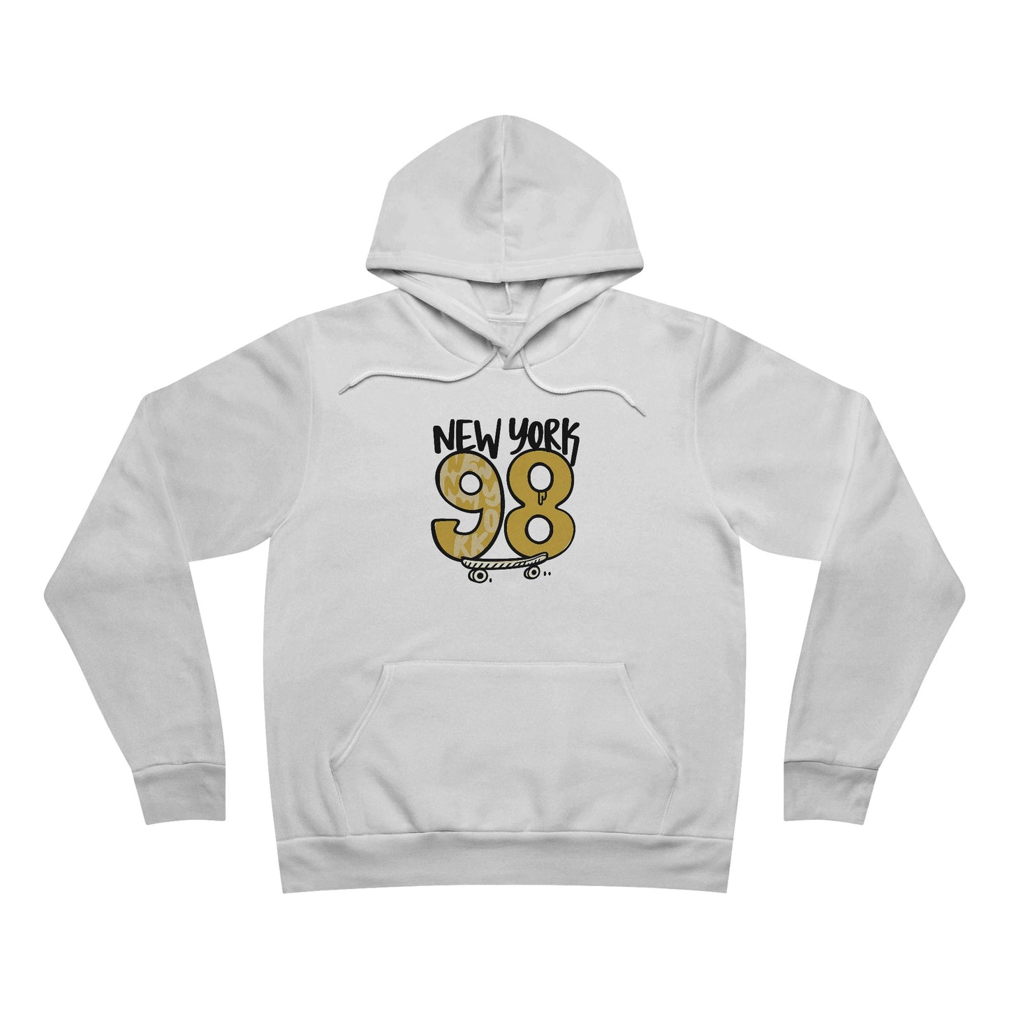 New York 98 Unisex Hoodie, Comfortable Streetwear, Gift for Travelers, Casual Outfit, Trendy Pullover, Perfect for Fall