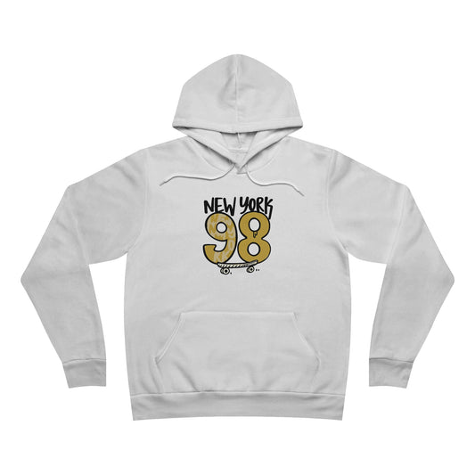New York 98 Unisex Hoodie, Comfortable Streetwear, Gift for Travelers, Casual Outfit, Trendy Pullover, Perfect for Fall