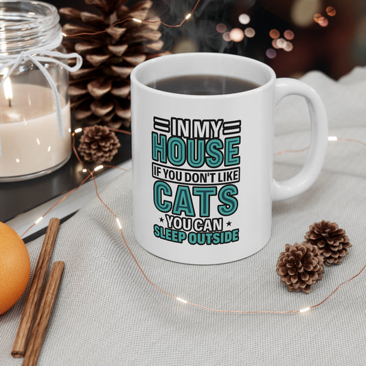 Cat Lover's Mug - Humorous Gift for Pet Owners, Coffee Cup for Animal Lovers, Cat Household Decor, Gift Idea for Birthdays, Holidays