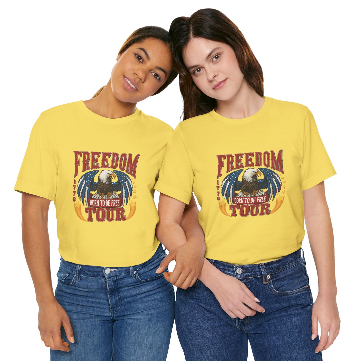 Patriotic Freedom Tour Tee, Eagle Graphic Tee, Unisex T-Shirt, Independent Spirit Apparel, 4th of July Shirt, Summer Casual Wear