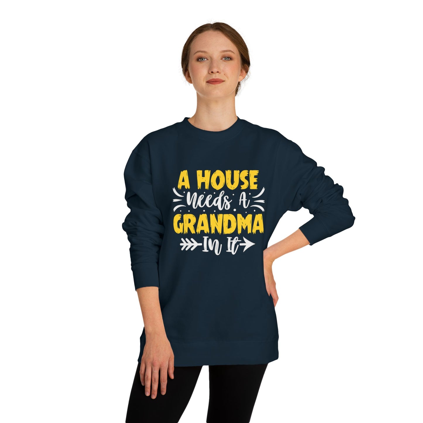 Grandma Love Unisex Crew Neck Sweatshirt, Gift for Grandma, Cozy Sweatshirt, Mother's Day Gift, Family Sweatshirt