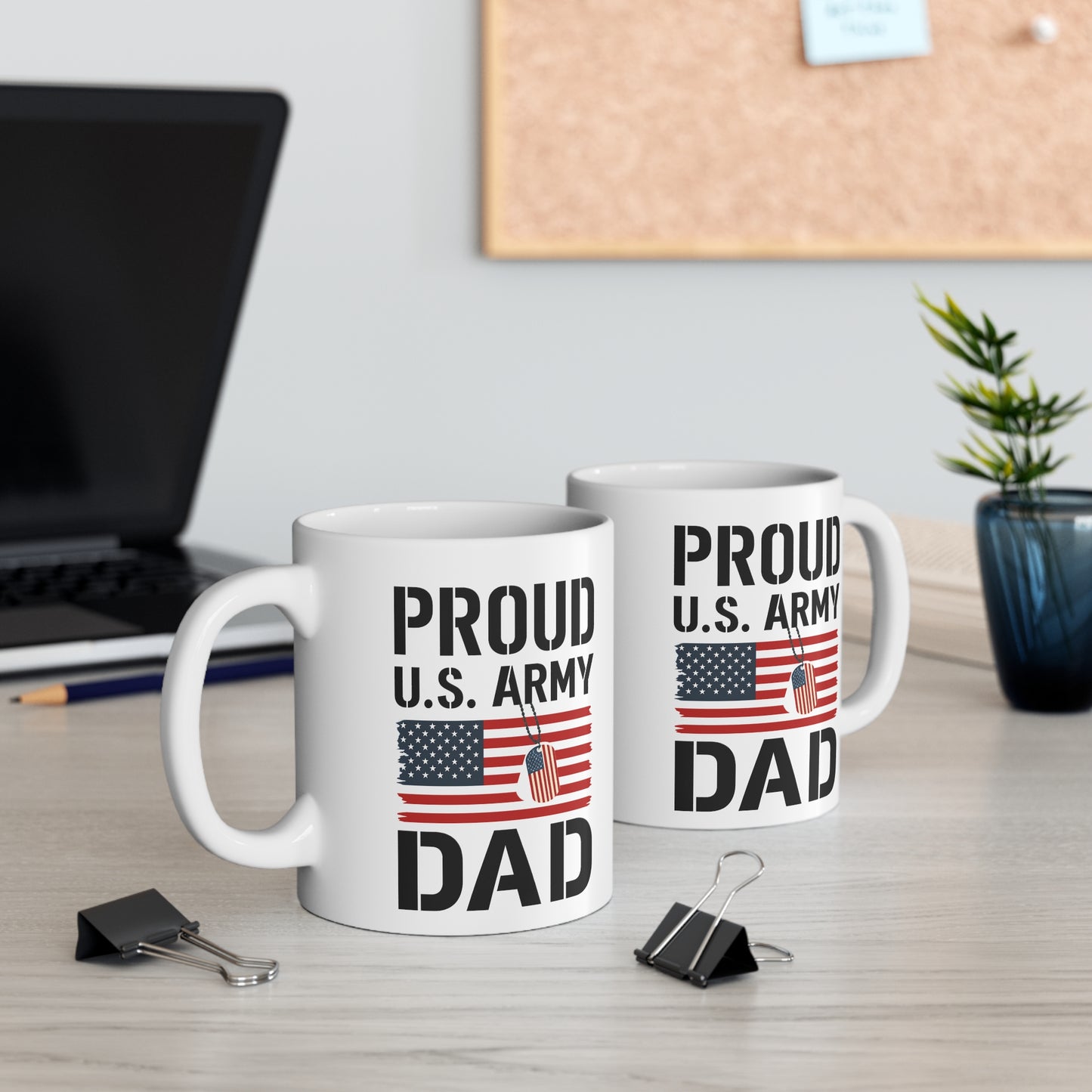 Proud U.S. Army Dad Mug - Military Gift, Veteran Appreciation, Father's Day, Patriotic Coffee Cup, Dad's Day Present