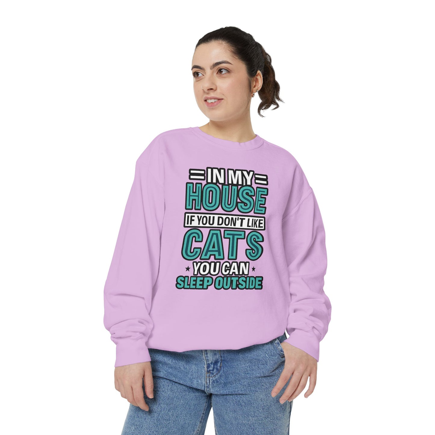 Funny Cat Lover Sweatshirt, Unisex Pullover for Pet Owners, Cozy Gift for Cat Lovers, Housewarming, Birthday, Casual Wear