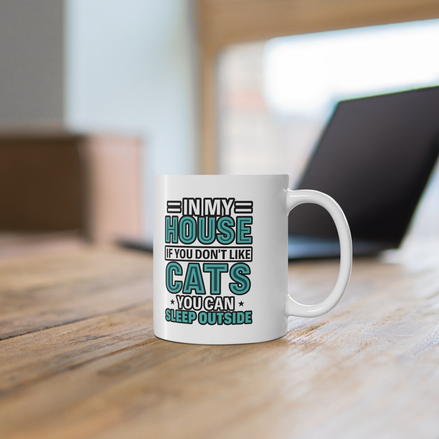 Cat Lover's Mug - Humorous Gift for Pet Owners, Coffee Cup for Animal Lovers, Cat Household Decor, Gift Idea for Birthdays, Holidays