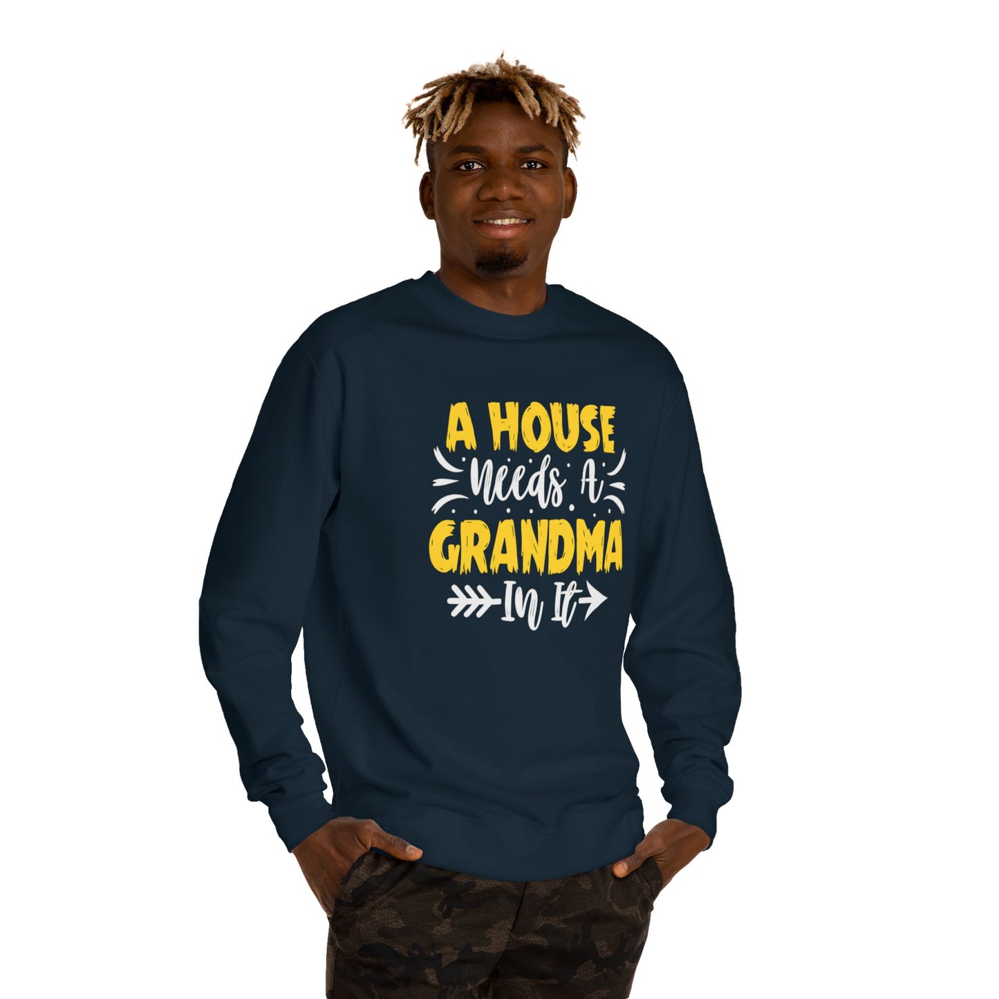 Grandma Love Unisex Crew Neck Sweatshirt, Gift for Grandma, Cozy Sweatshirt, Mother's Day Gift, Family Sweatshirt