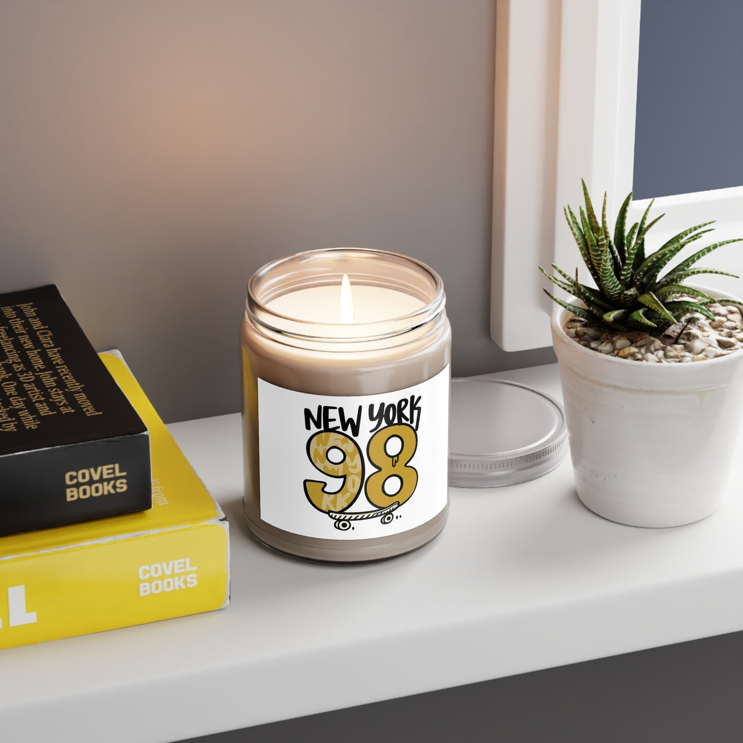 New York 98 Scented Candle - Urban Home Decor, Gift for Skateboarders, Aromatherapy Candle, Vintage Style Candle, Unique Candle Gift