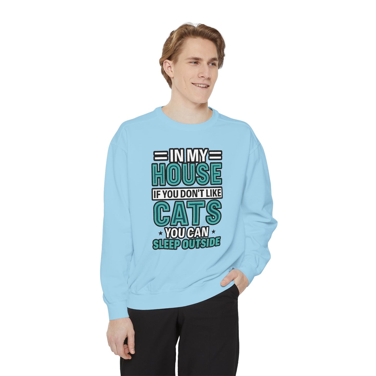 Funny Cat Lover Sweatshirt, Unisex Pullover for Pet Owners, Cozy Gift for Cat Lovers, Housewarming, Birthday, Casual Wear