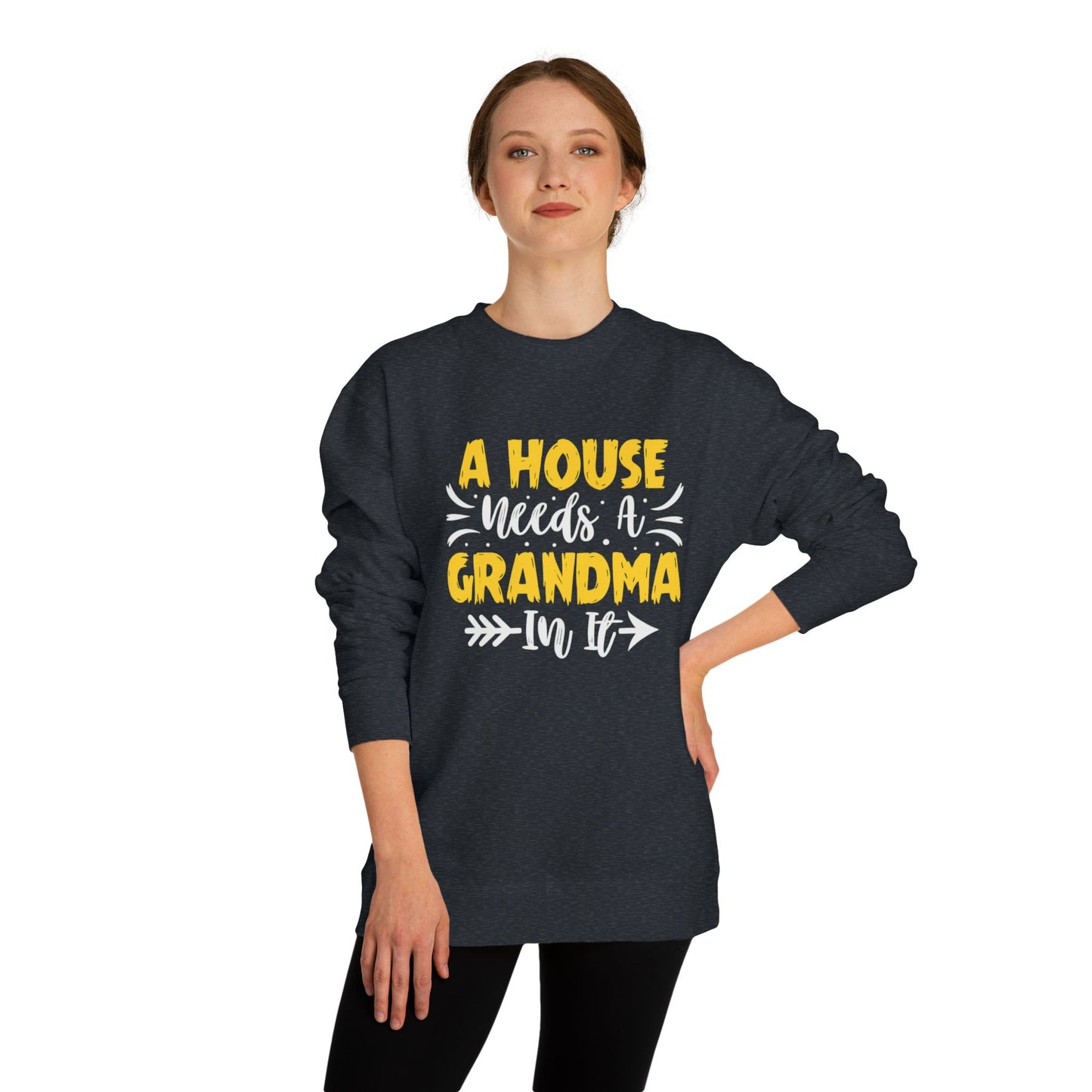 Grandma Love Unisex Crew Neck Sweatshirt, Gift for Grandma, Cozy Sweatshirt, Mother's Day Gift, Family Sweatshirt
