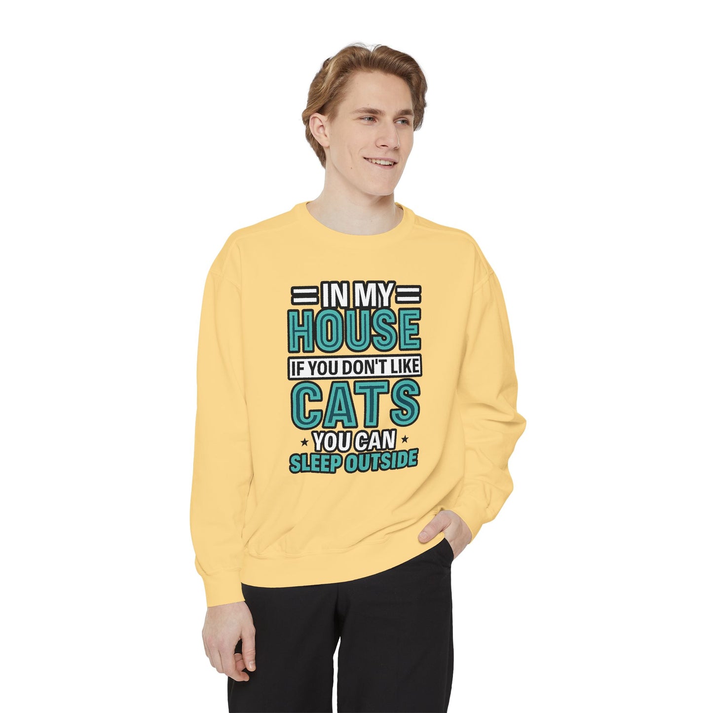 Funny Cat Lover Sweatshirt, Unisex Pullover for Pet Owners, Cozy Gift for Cat Lovers, Housewarming, Birthday, Casual Wear