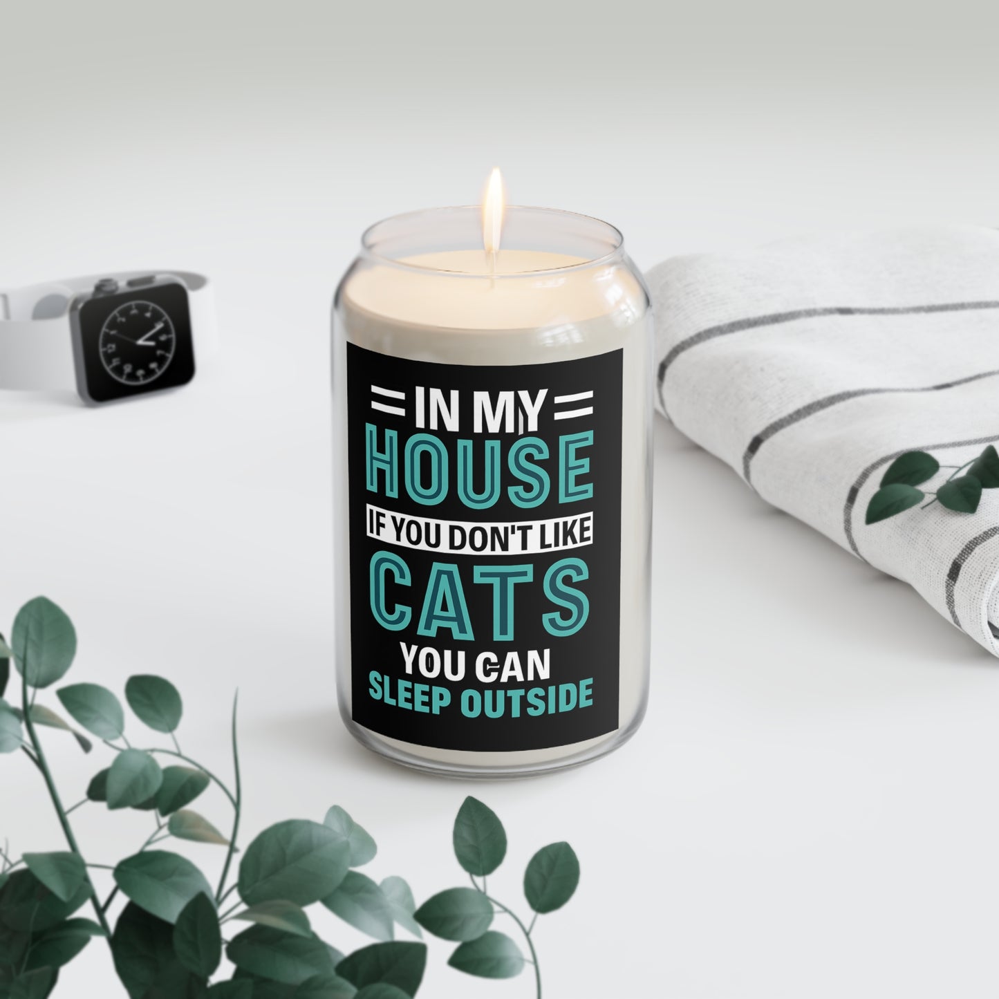 Cat Lover Scented Candle | Unique Gift for Cat Owners | Cozy Home Decor | Funny Quote Candle | Pet Memorial Candle
