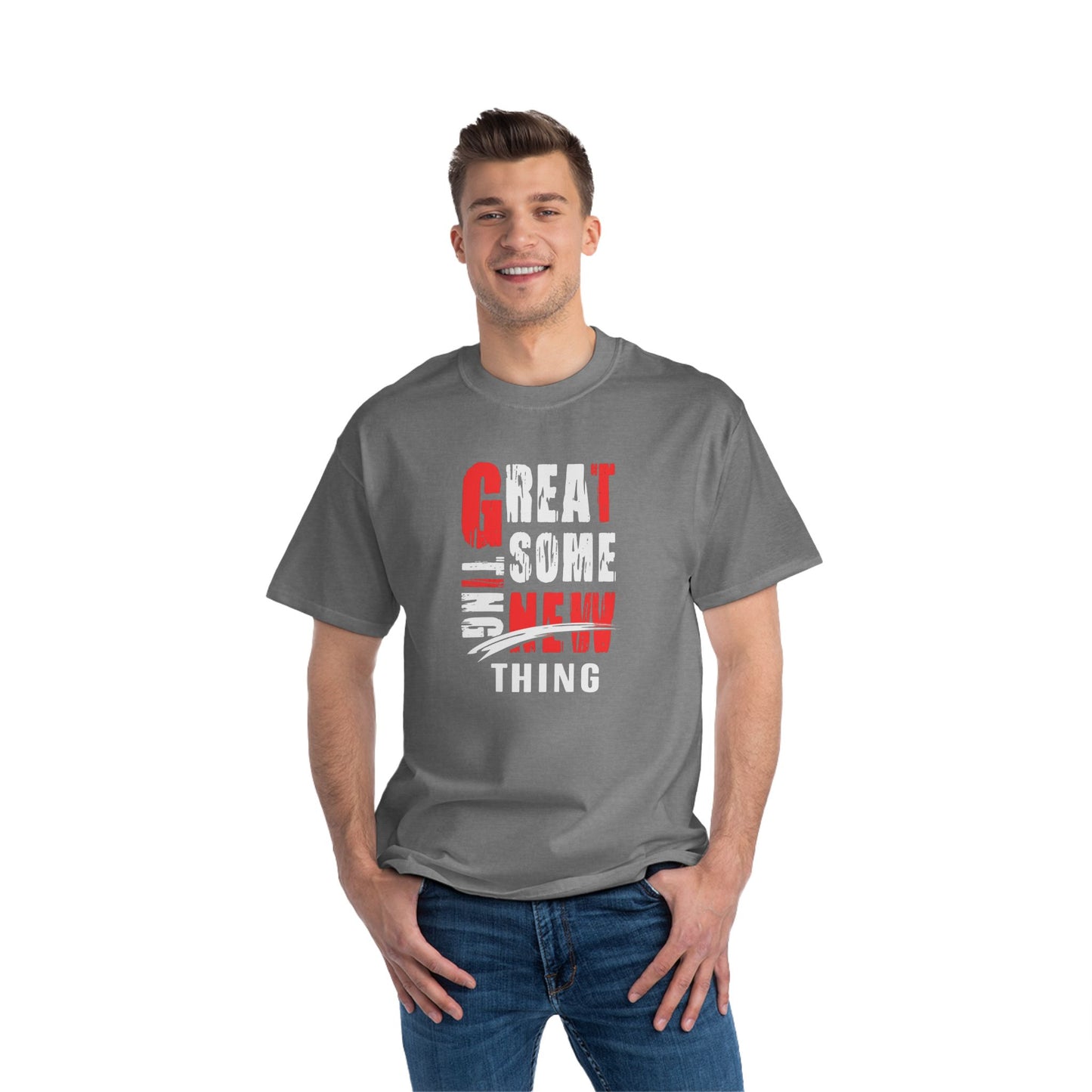 Great New Thing T-Shirt, Casual Tee, Gift for Friends, Positive Vibes, Everyday Wear, Birthday Celebration