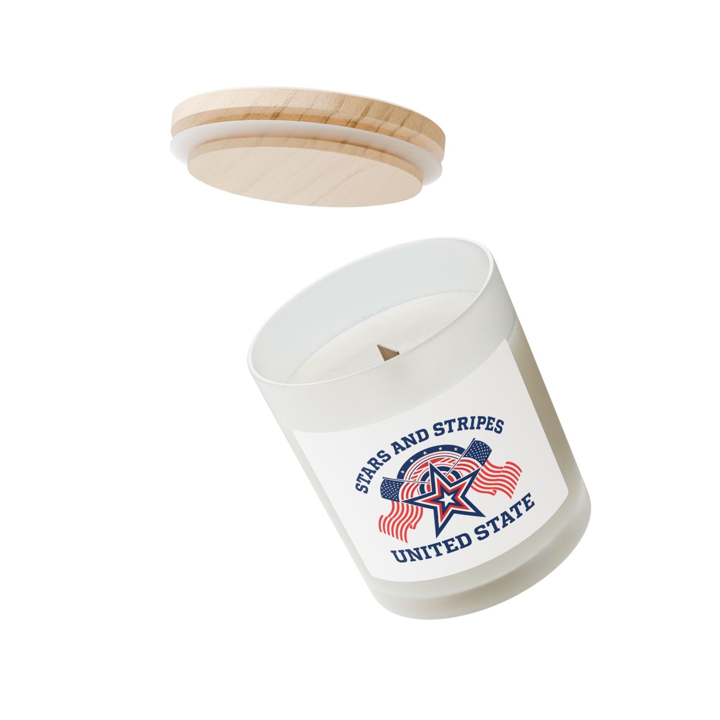 Stars and Stripes Candle, Patriotic Decor, USA Themed Gift, Home Fragrance, Independence Day, Memorial Day