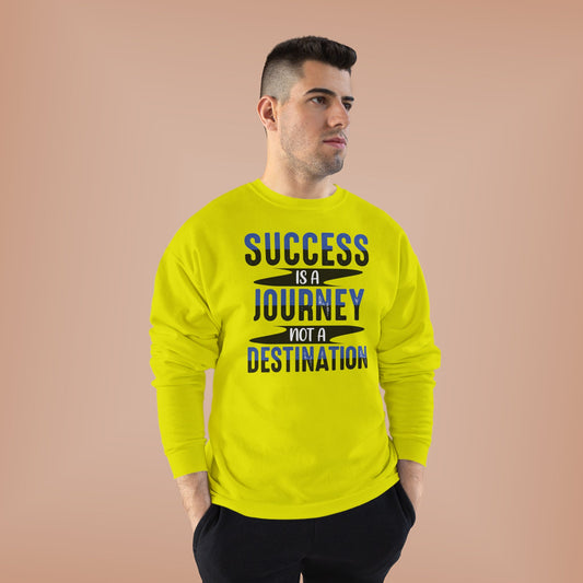 Success Journey Sweatshirt, Motivational Crewneck, Eco-Friendly Apparel, Gift for Graduates, Inspirational Clothing