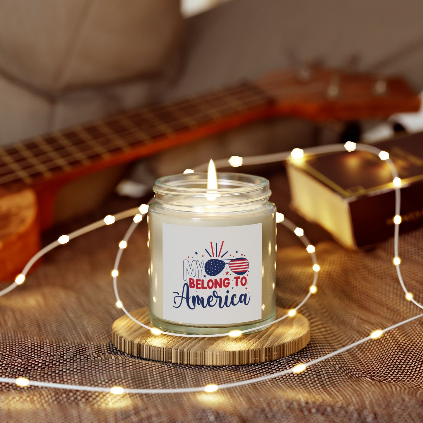 Patriotic Scented Candles, Handmade Coconut Apricot Wax Candles Perfect for Independence Day, Home Decor, Gifts for Her, Aromatherapy, [...]