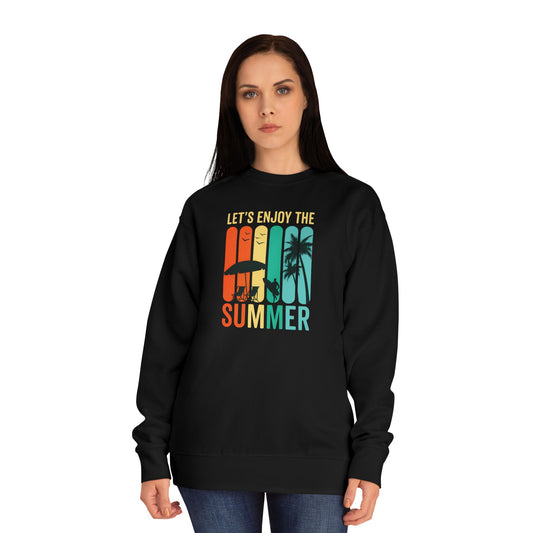 Summer Vibes Unisex Crew Sweatshirt - Perfect for Relaxing Days, Beach Outings, Casual Wear, Gifts for Friends, Vacation Style