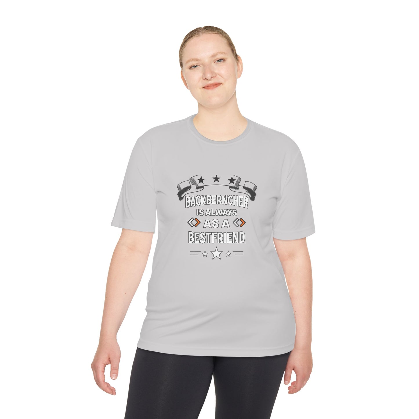Unisex Moisture-Wicking Tee - "Backbercher is Always a Bestfriend" - Perfect Gift for Pet Lovers, Athletes, Birthdays, Casual Wear, [...]